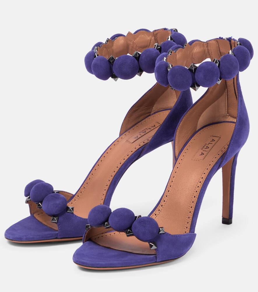 Alaia La Bombe 90 suede sandals