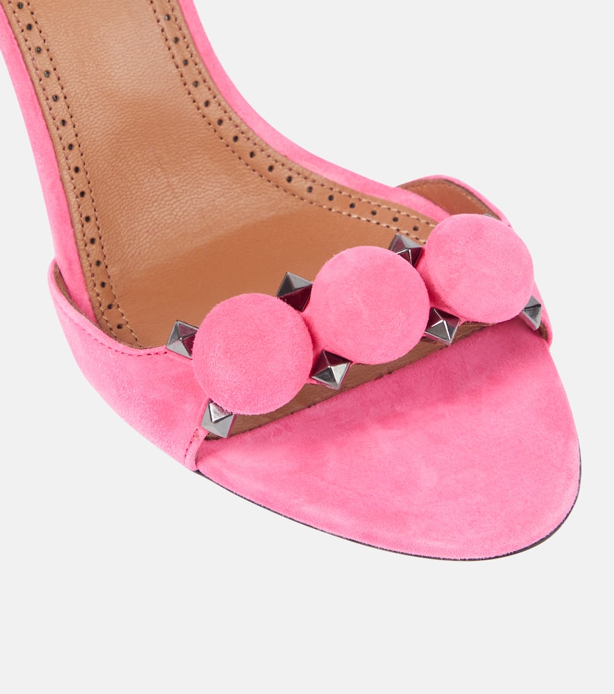 Alaia La Bombe 90 suede sandals