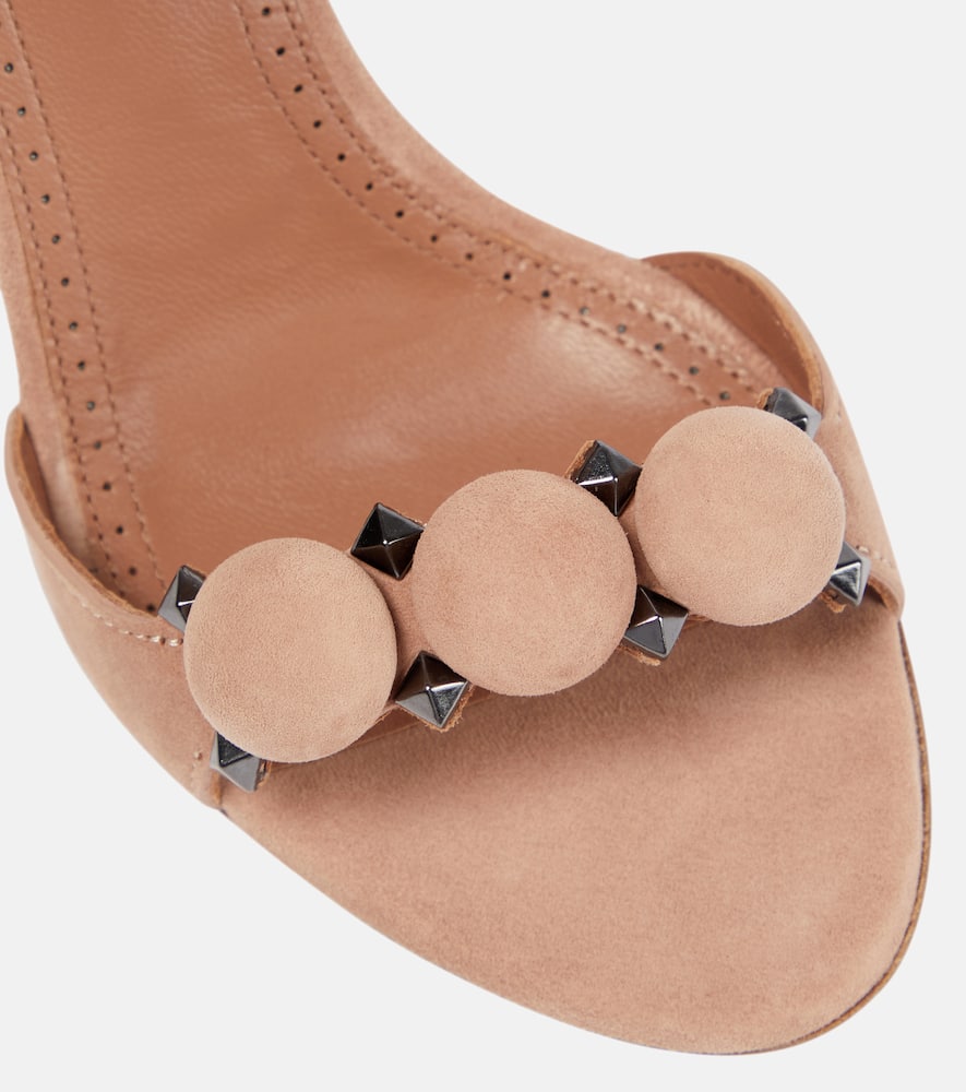 Alaia La Bombe 90 suede sandals
