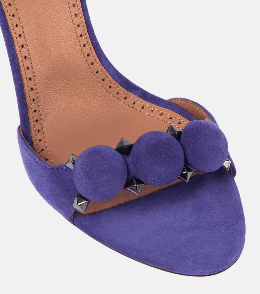 Alaia La Bombe 90 suede sandals