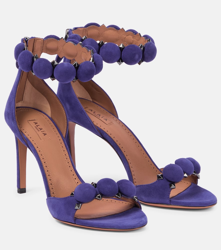 Alaia La Bombe 90 suede sandals