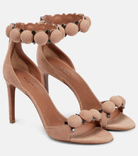 Alaia La Bombe 90 suede sandals