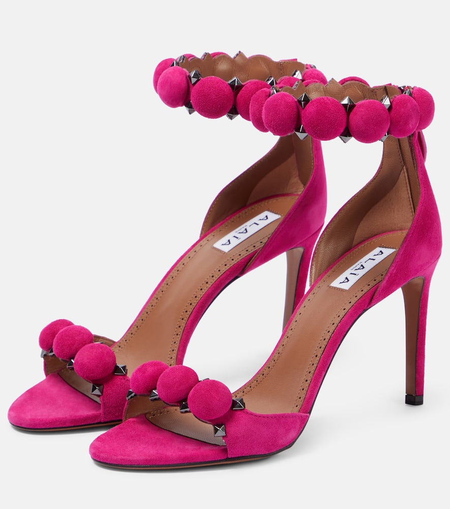 Alaia La Bombe suede sandals