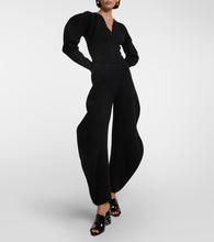 Alaia La Sculpture embellished patent leather mules