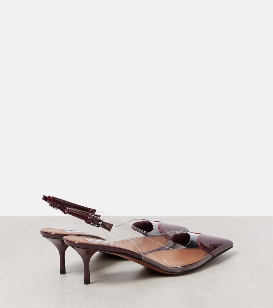 Alaia Le C√Ö¬ìur leather slingback pumps