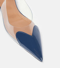 Alaia Le C√Ö¬ìur patent leather and PU slingback flats