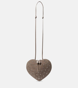 Alaia Le C√Ö¬ìur studded suede shoulder bag. Shop Alaia Shoulder Bags for women now.