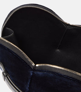 Alaia Le C√Ö¬ìur velvet heart clutch