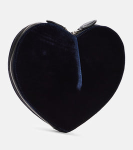 Alaia Le C√Ö¬ìur velvet heart clutch
