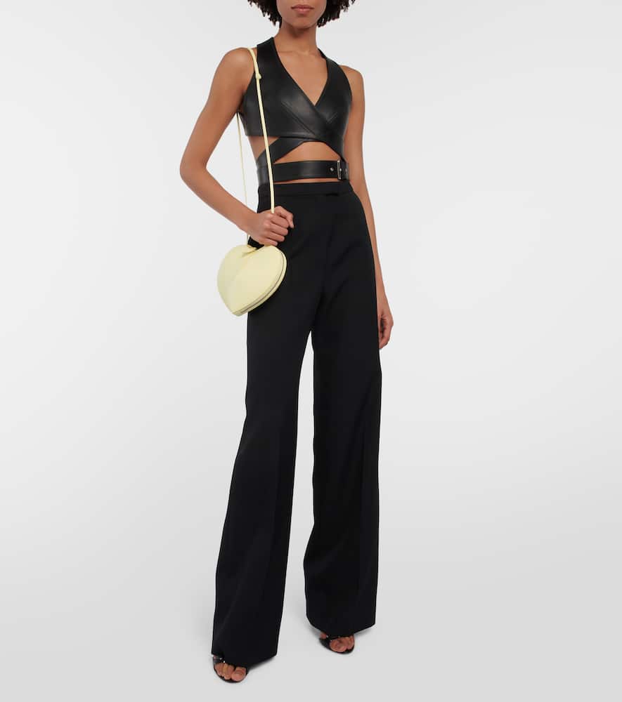 Alaia Le Coeur leather shoulder bag