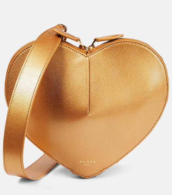 Alaia Le Coeur leather shoulder bag. Shop Alaia Shoulder Bags for women now.