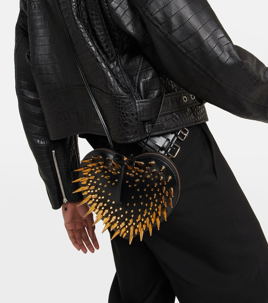 Alaia Le Coeur studded leather shoulder bag