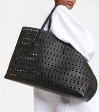 Alaia Le Mina 44 Vienne leather tote bag