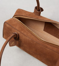 Alaia Le Teckel Medium suede shoulder bag