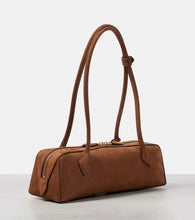 Alaia Le Teckel Medium suede shoulder bag