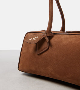Alaia Le Teckel Medium suede shoulder bag