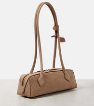 Alaia Le Teckel Small croc-effect shoulder bag