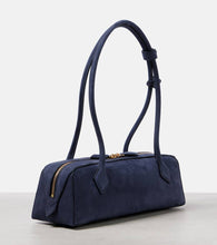 Alaia Le Teckel suede shoulder bag