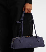 Alaia Le Teckel suede shoulder bag