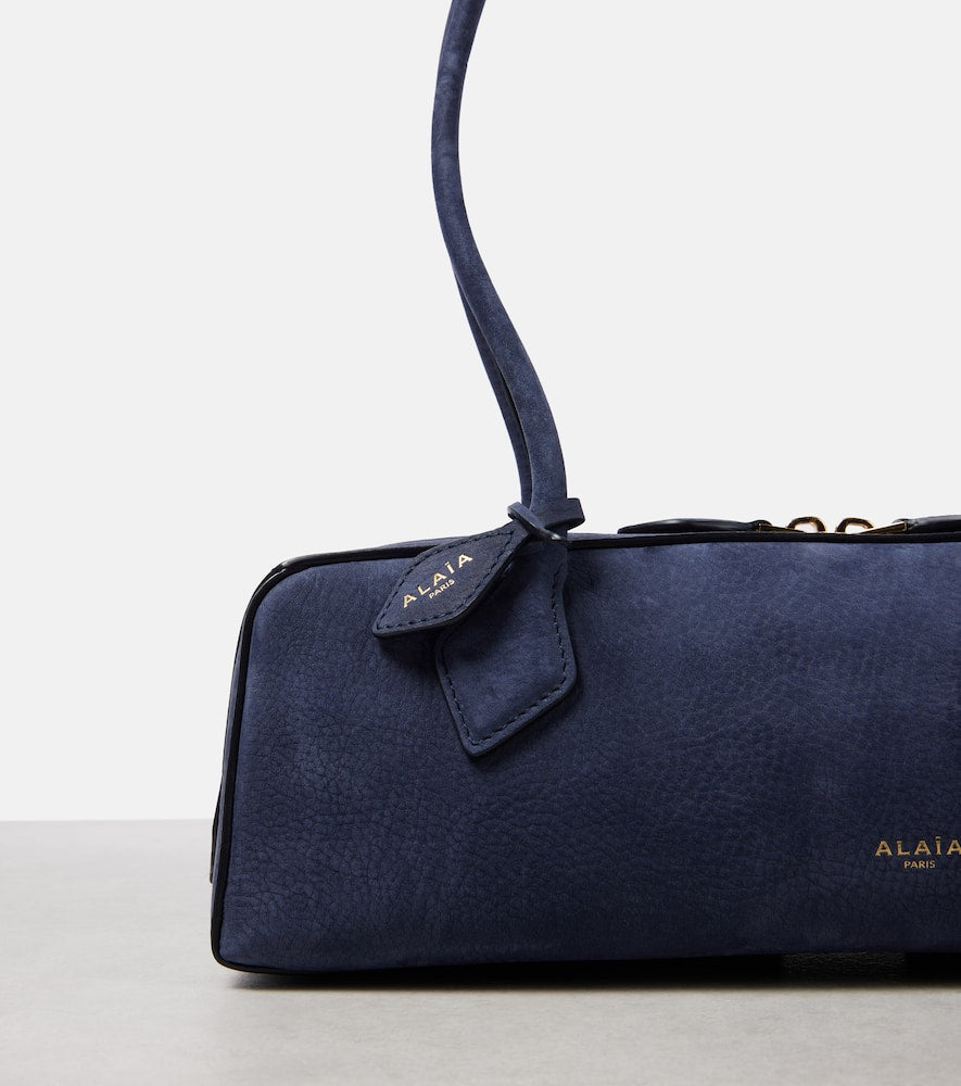 Alaia Le Teckel suede shoulder bag