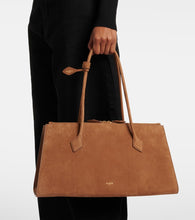 Alaia Le Teckel suede tote bag