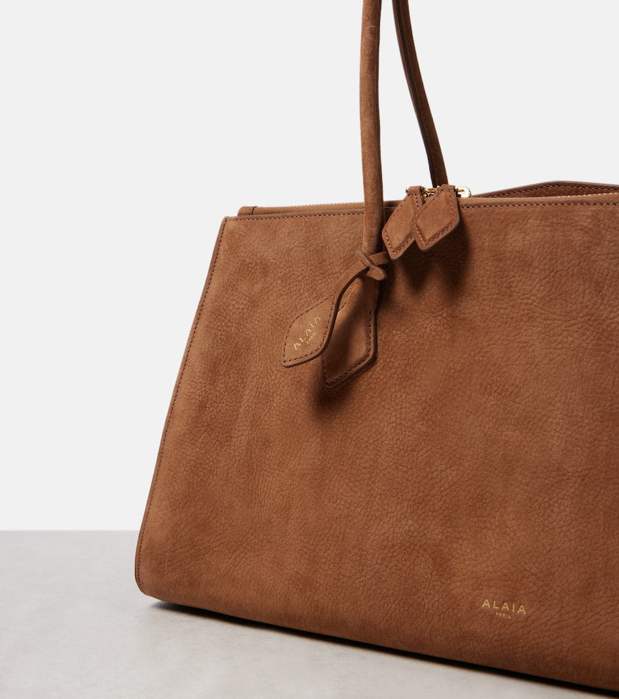 Alaia Le Teckel suede tote bag