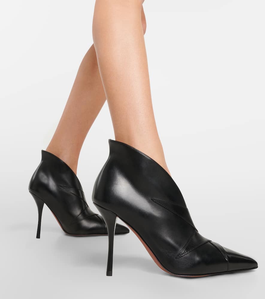 Alaia Leather ankle boots