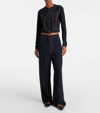 Alaia Leather ballet flats