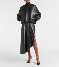 Alaia Leather bomber jacket