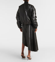Alaia Leather bomber jacket
