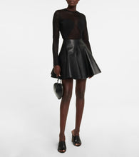 Alaia Leather miniskirt