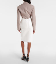 Alaia Leather pencil skirt