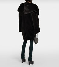 Alaia Leather-trimmed coat