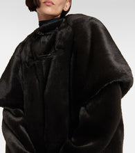 Alaia Leather-trimmed coat