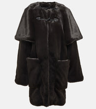 Alaia Leather-trimmed coat - Alaia 皮革饰边外套
