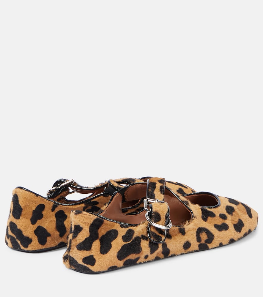 Alaia Leopard-print ballet flats