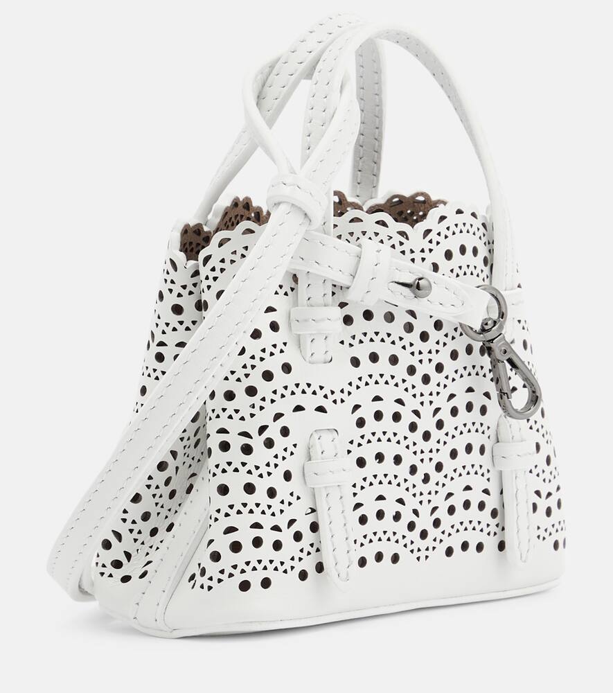 Alaia Mina Mini leather crossbody bag