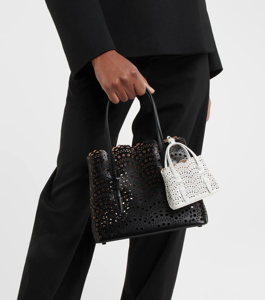 Alaia Mina Mini leather crossbody bag