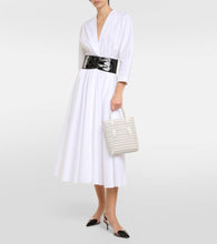 Alaia Mina NS Neo Vienne leather tote bag