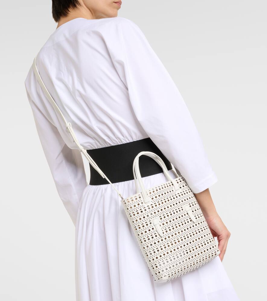 Alaia Mina NS Neo Vienne leather tote bag