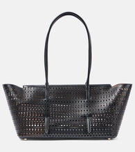 Alaia New Mina 32 leather shoulder bag. Shop Alaia Shoulder Bags for women now.
