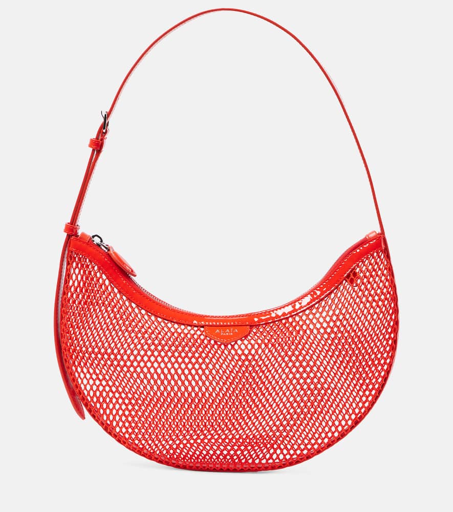 Alaia One Piece Demi Lune mesh shoulder bag. Shop Alaia Shoulder Bags for women now.