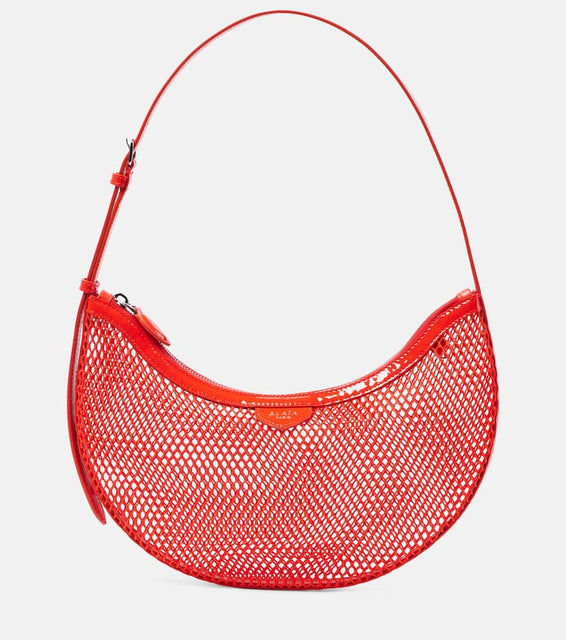 Alaia One Piece Demi Lune mesh shoulder bag. Shop Alaia Shoulder Bags for women now.