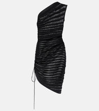 Alaia Open-knit ruched minidress. Alaia 镂空针织褶饰迷你连衣裙