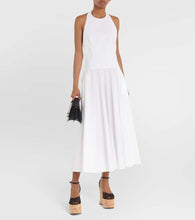 Alaia Patent leather and mesh wedge sandals