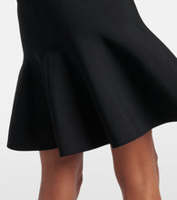 Alaia Ribbed-knit halterneck minidress
