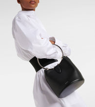 Alaia Ring Medium leather bucket bag