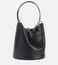 Alaia Ring Medium leather bucket bag
