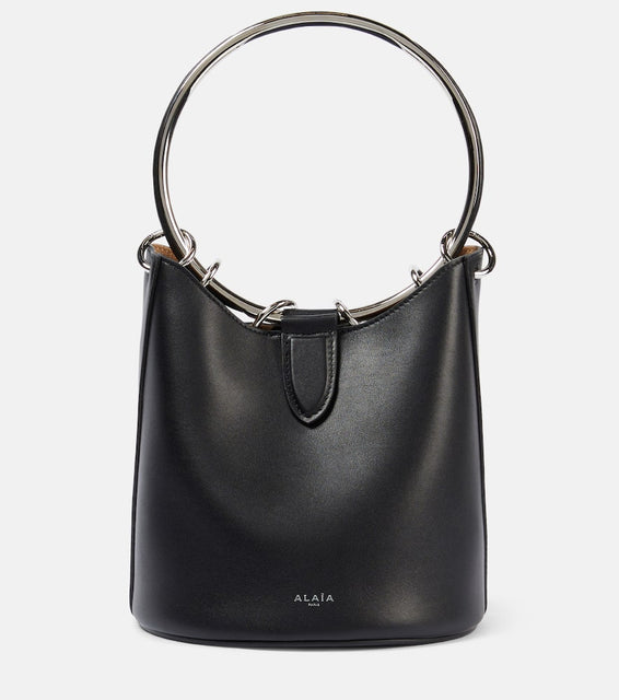 Alaia Ring Medium leather bucket bag. Shop Alaia Top-Handle Bags for women now.