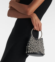 Alaia Ring Mini embellished leather bucket bag
